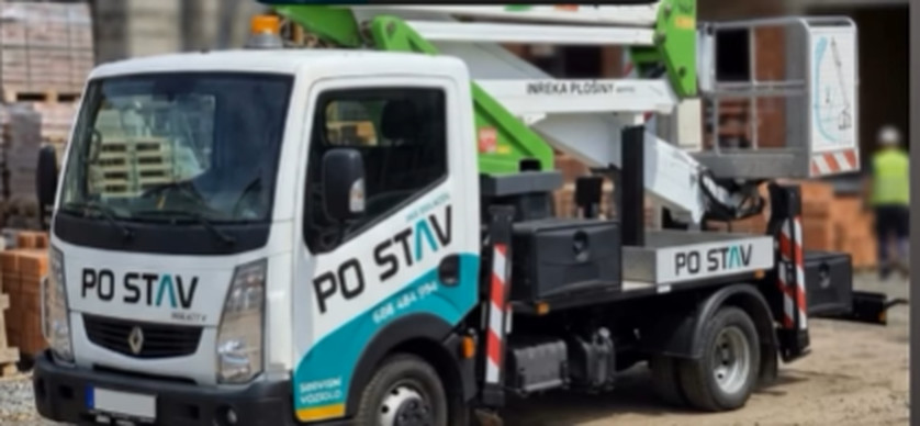Montážní plošina PO STAV na stavbě
